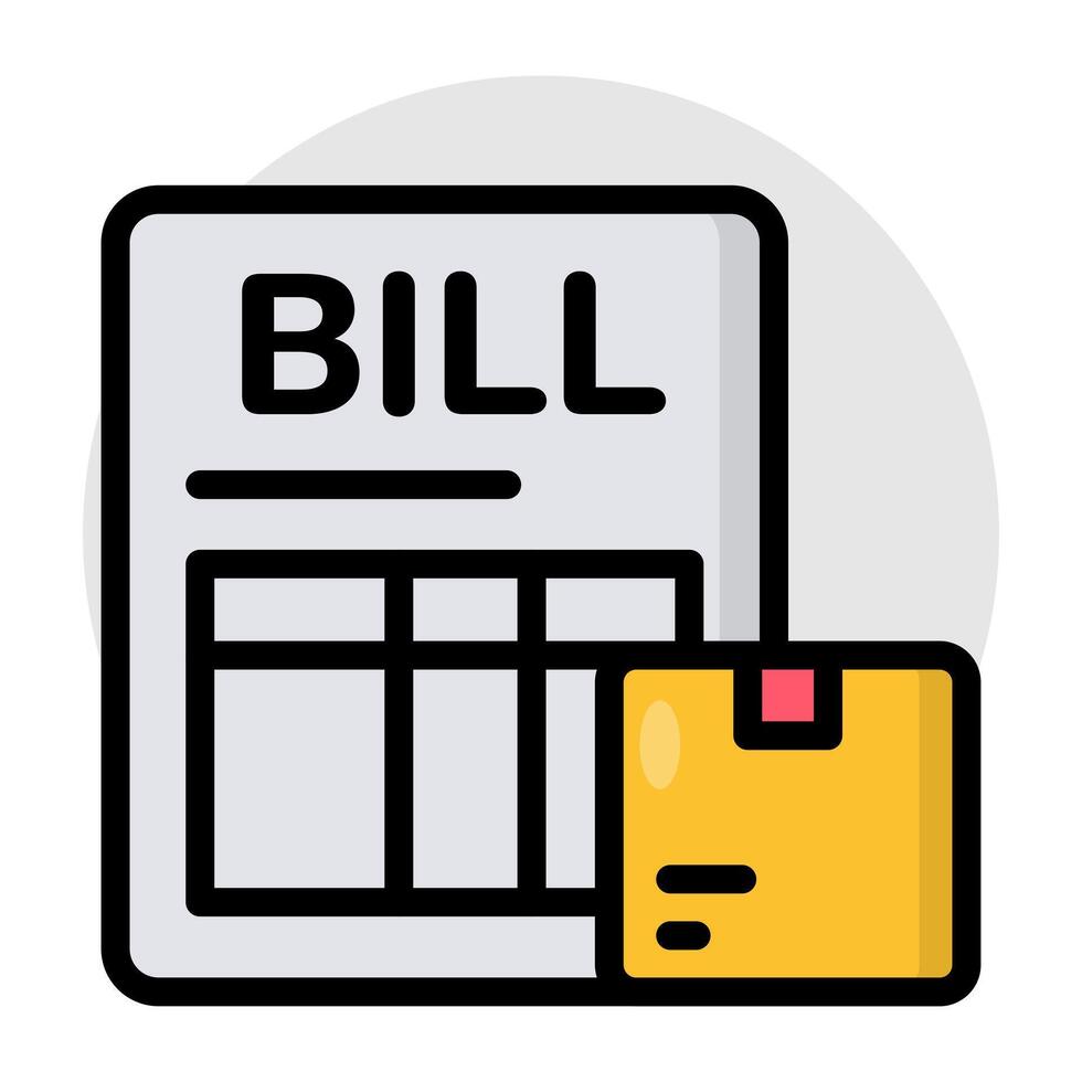 A unique design of invoice vector