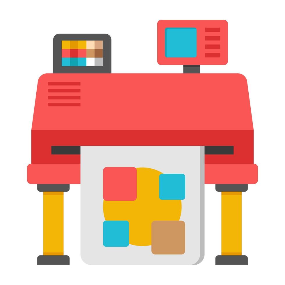 A perfect design icon of graphic printer vector