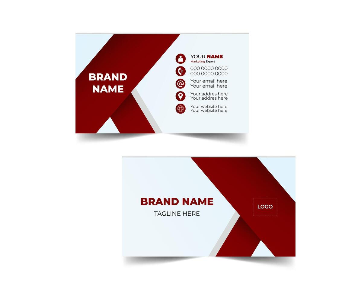 Marketing expert simple business card vector