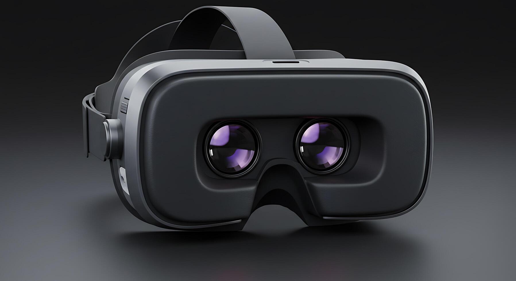 Sleek Virtual Reality Headset Showcasing Immersive Gaming and Entertainment Experiences photo