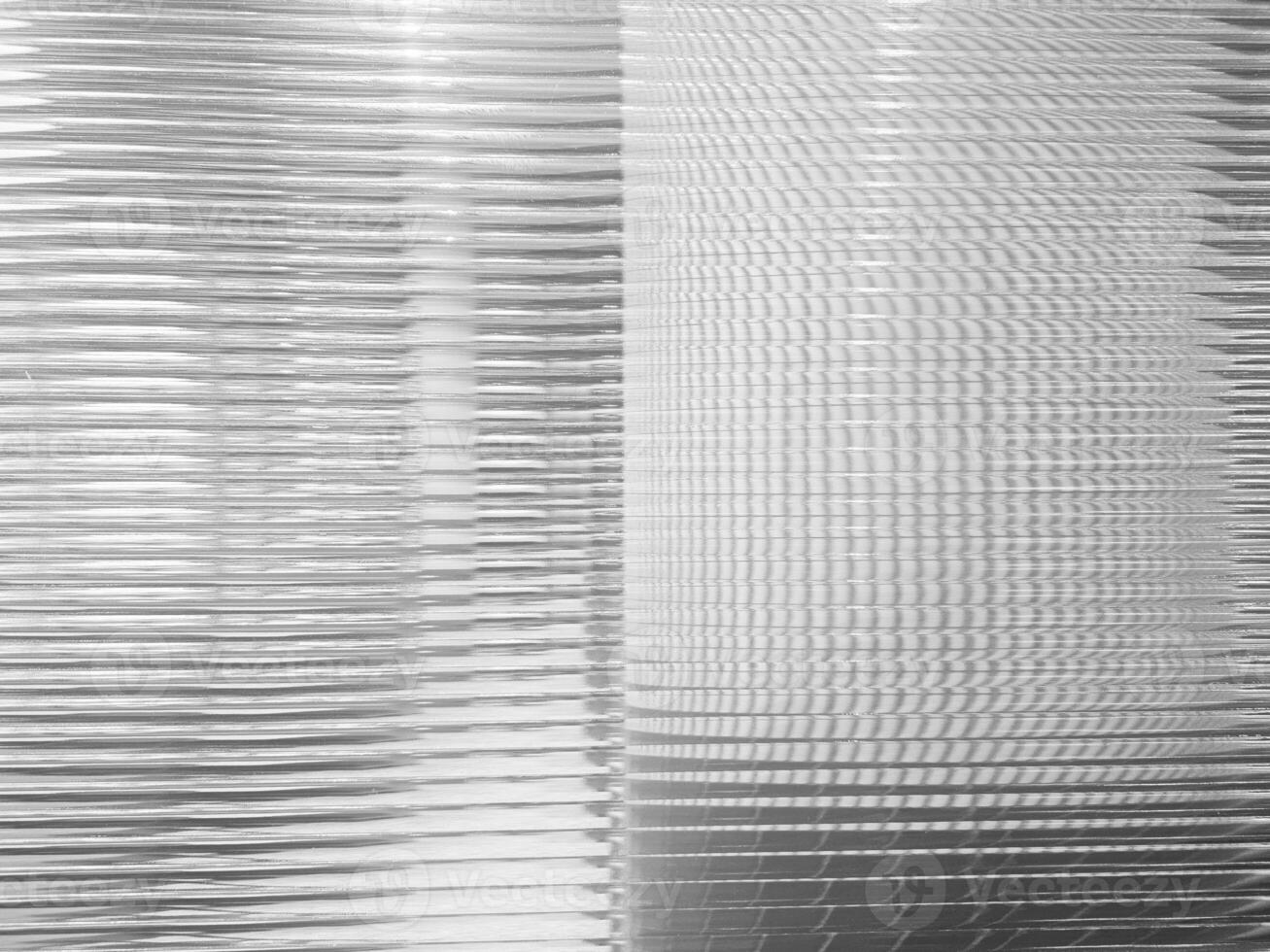 White Horizontal Glass Striped Wall Background with Reflection Hallway photo