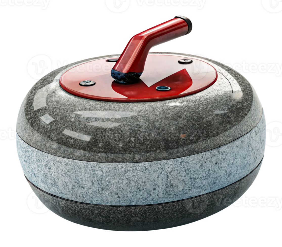 Curling stone designed for competitive games on ice png