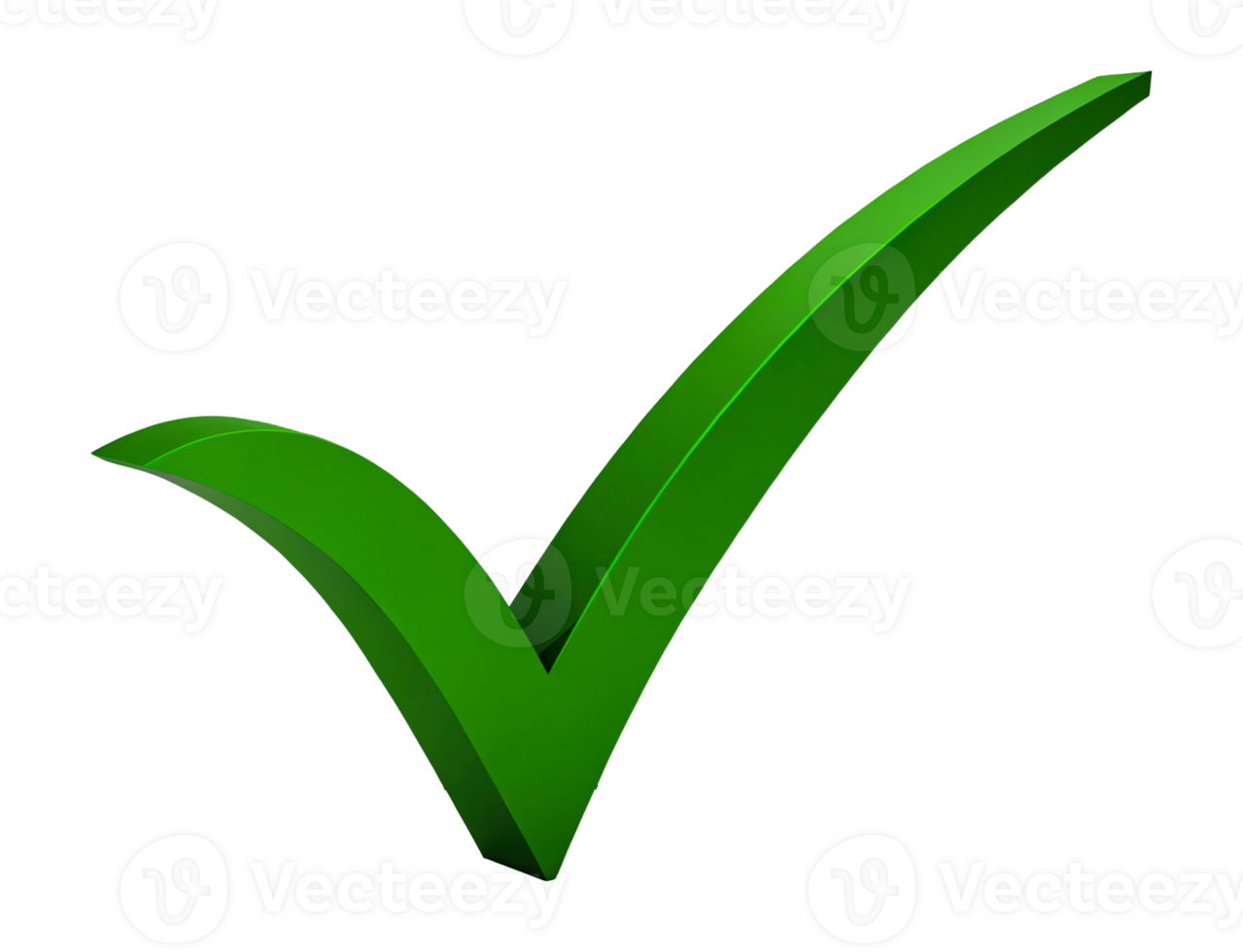 Large green checkmark symbol representing approval and confirmation in various contexts png