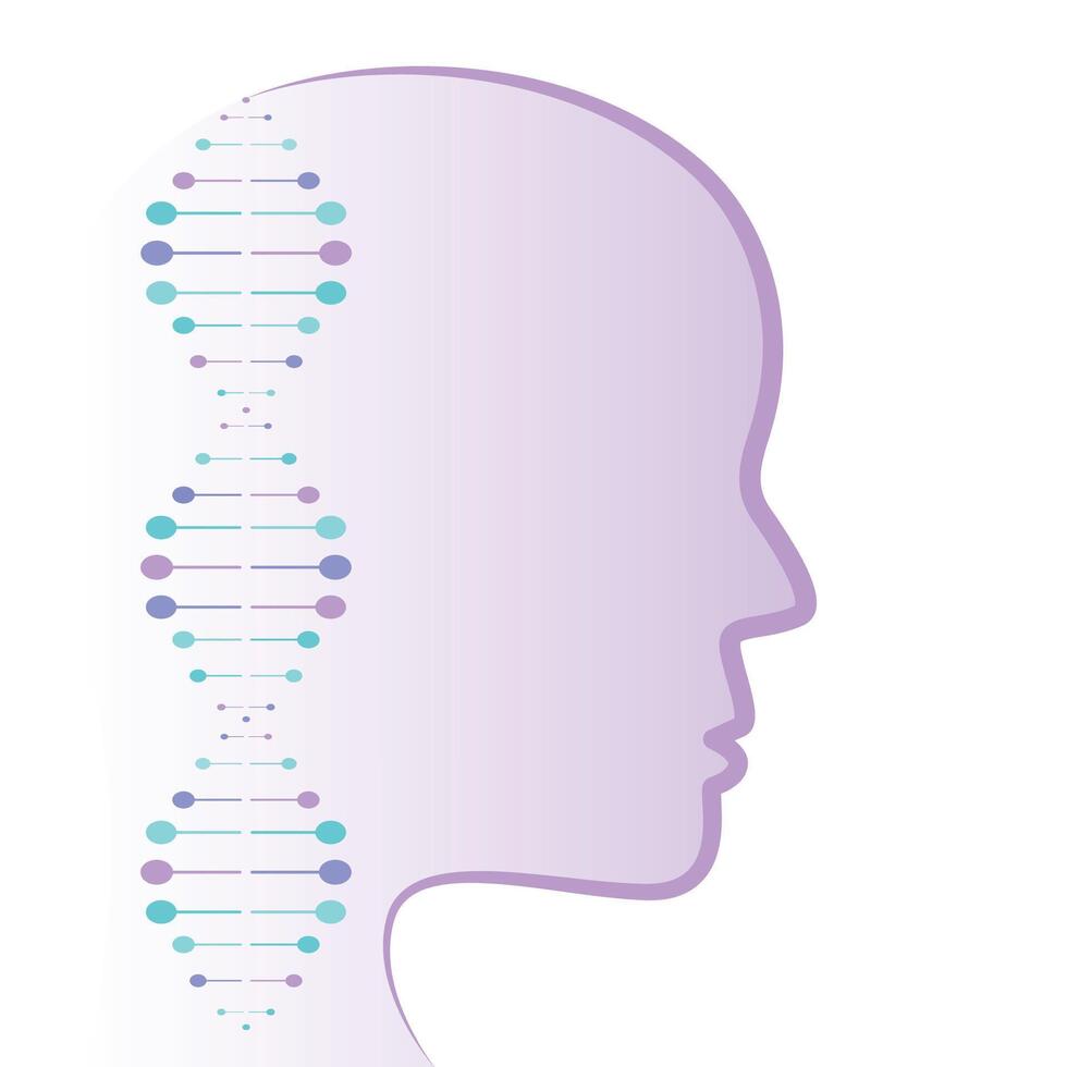Double Helix Science Themed Logo vector