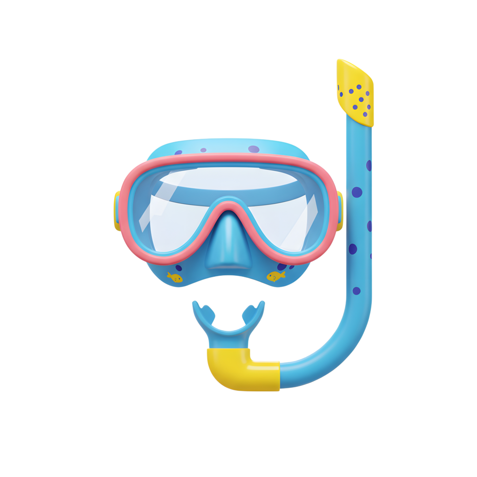 Kids Diving Mask and Snorkel Set Fun Summer Water Gear png
