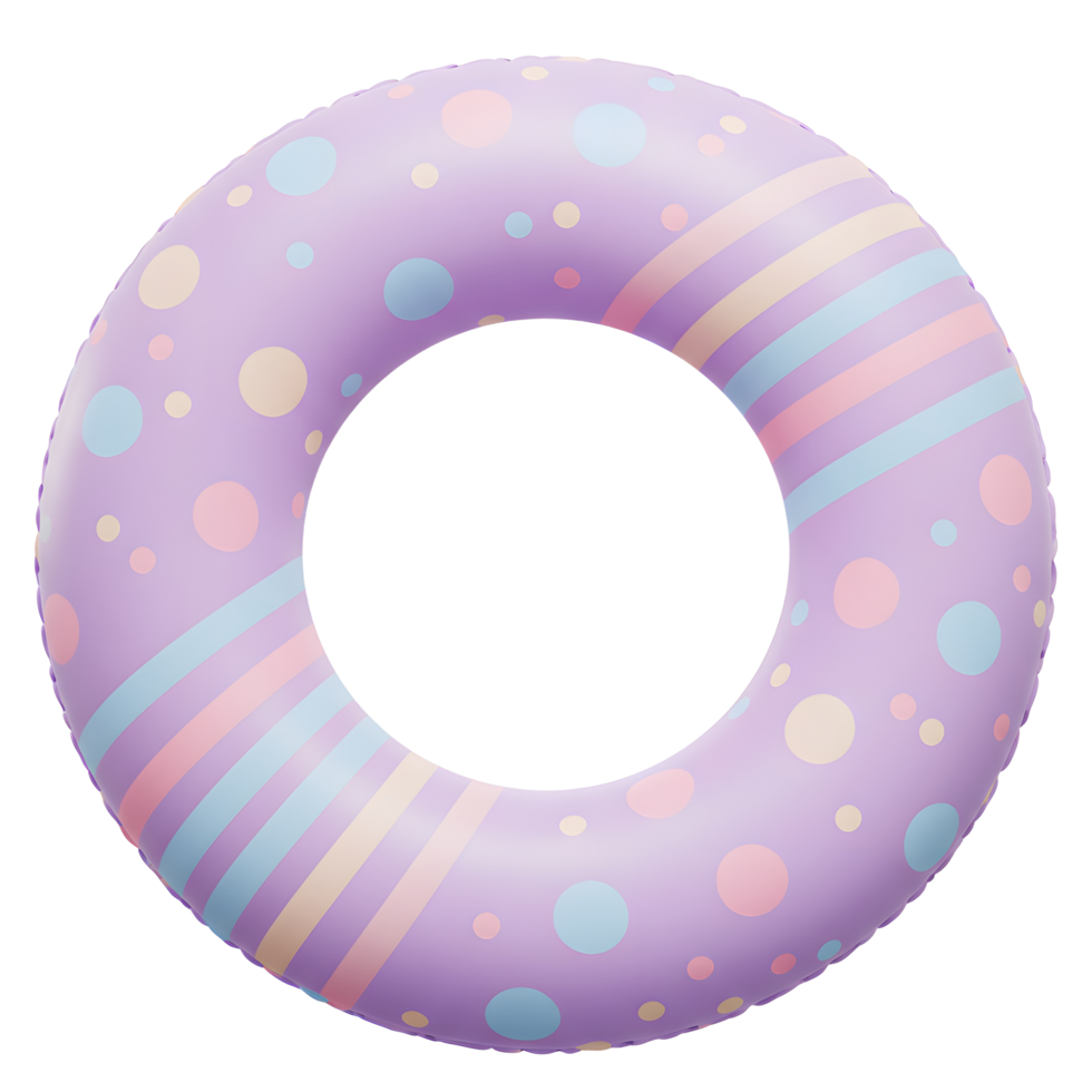 Pastel Purple Inflatable Pool Ring Summer Fun png