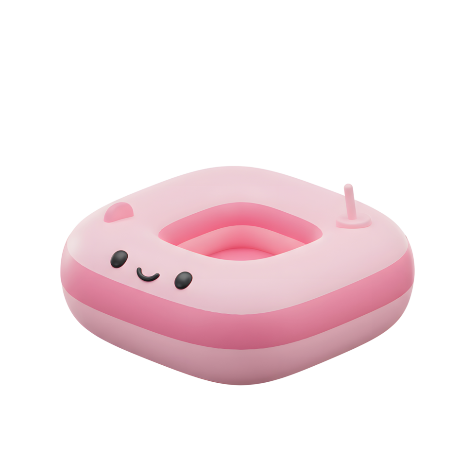 Adorable Pink Baby Pool Float for Summer Fun and cute png