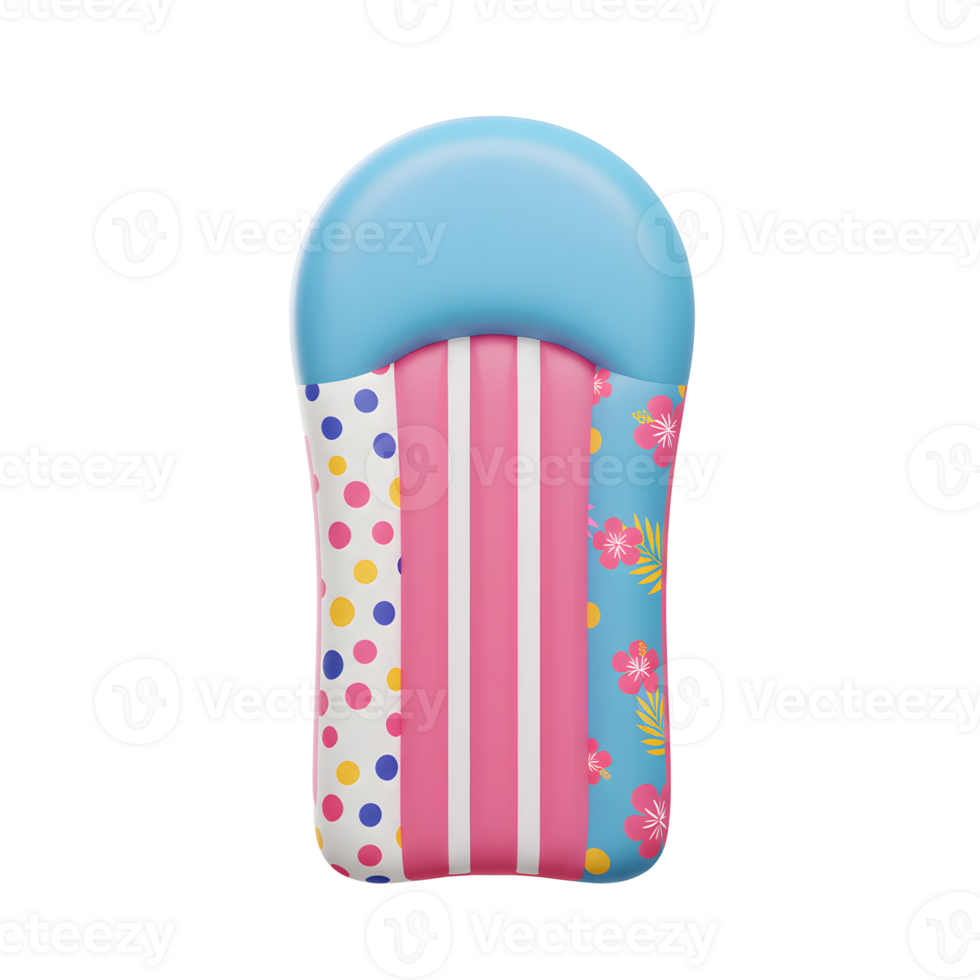 Summer Fun Inflatable Pool Float Tropical Design png