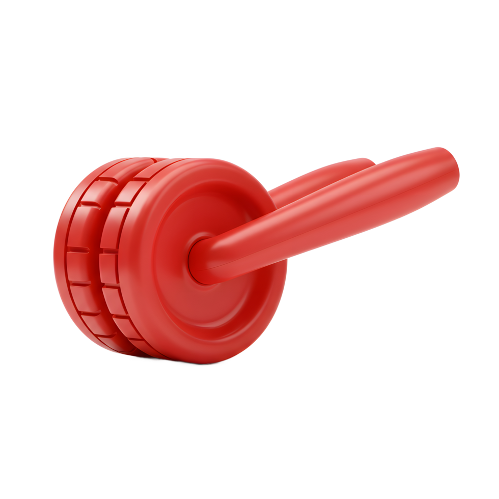 Red Ab Wheel Roller Exercise Equipment for Core Workout png