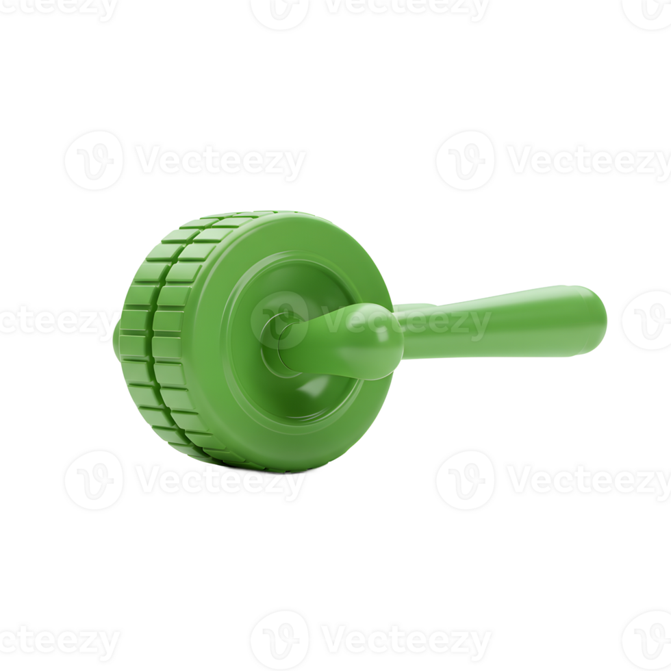 Green Ab Wheel Roller for Core Strength Workout png