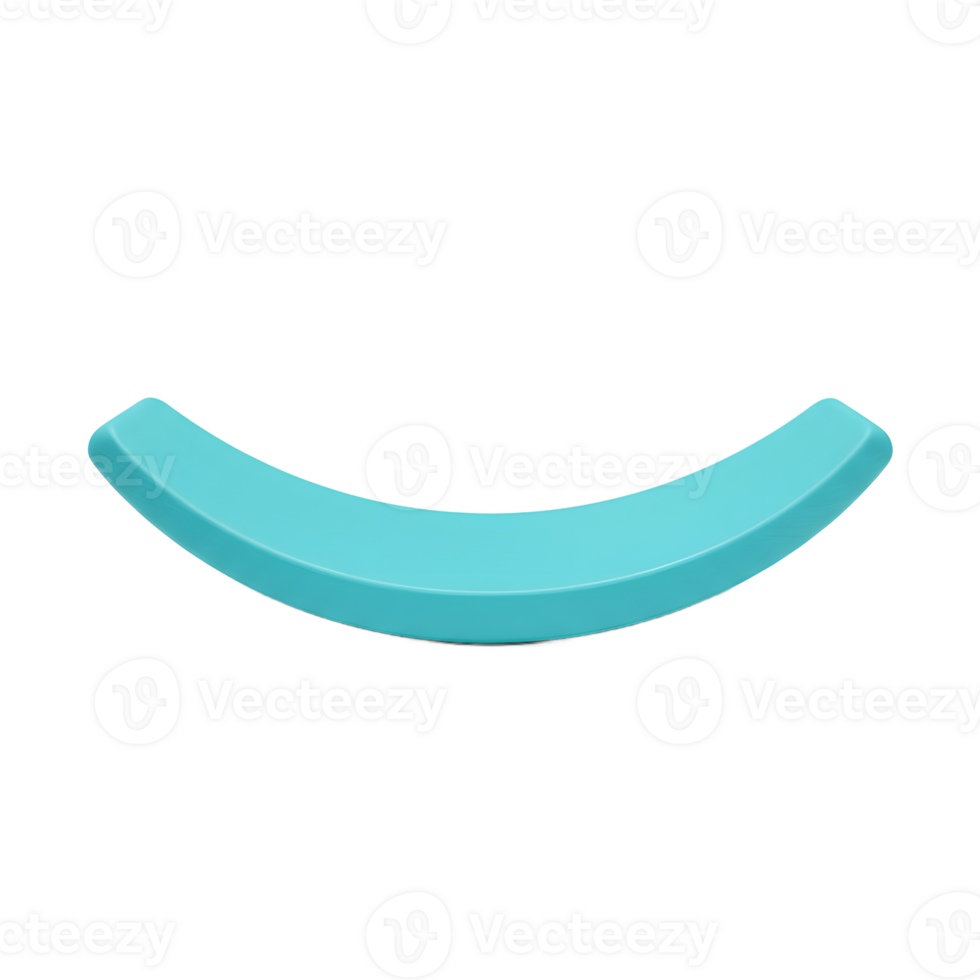 Teal Curved Display Stand Product Mockup for Branding png
