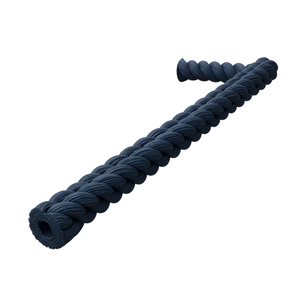 Dark Blue Twisted Rope Nautical Style Decor and Crafts png