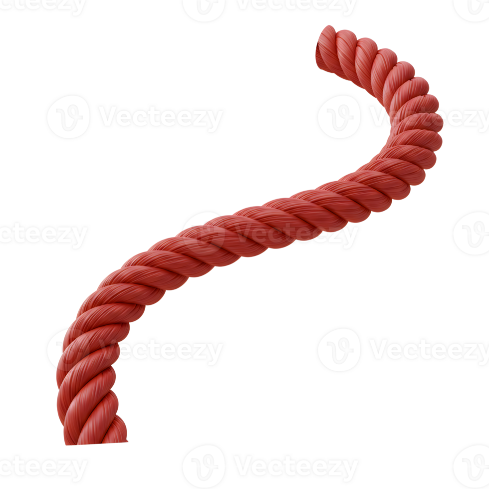 Red Twisted Rope Closeup Texture Image png