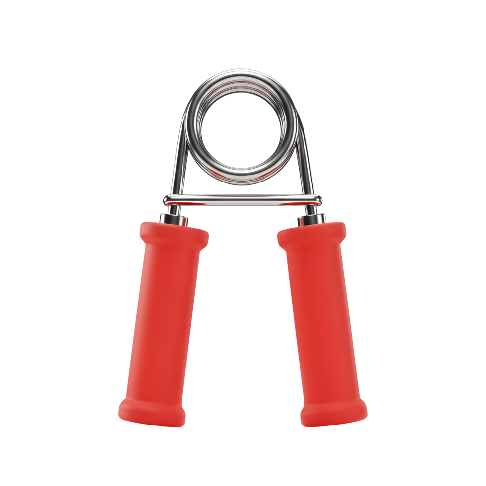 Red Hand Gripper Exercise Equipment for Strength Training png