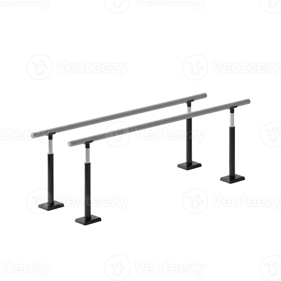 Adjustable Parallel Bars for Physical Therapy and Fitness png