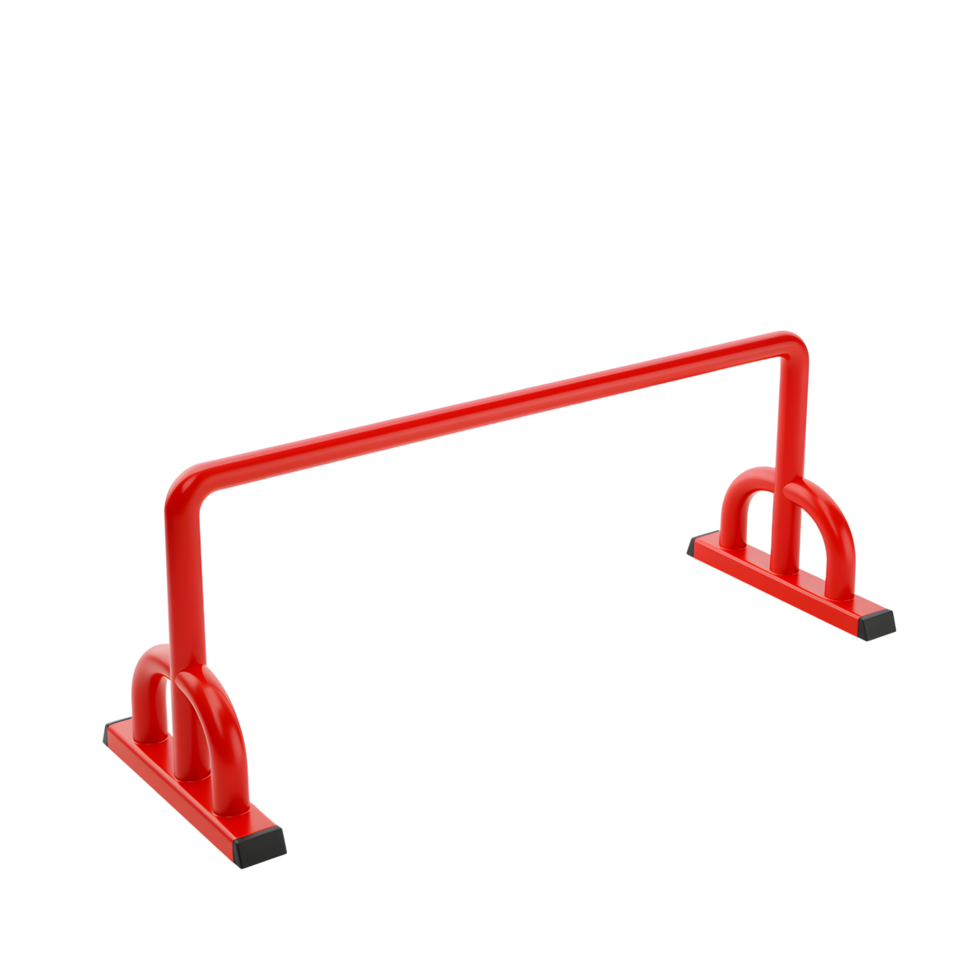 Red Gymnastics Bar Training Equipment for Fitness png
