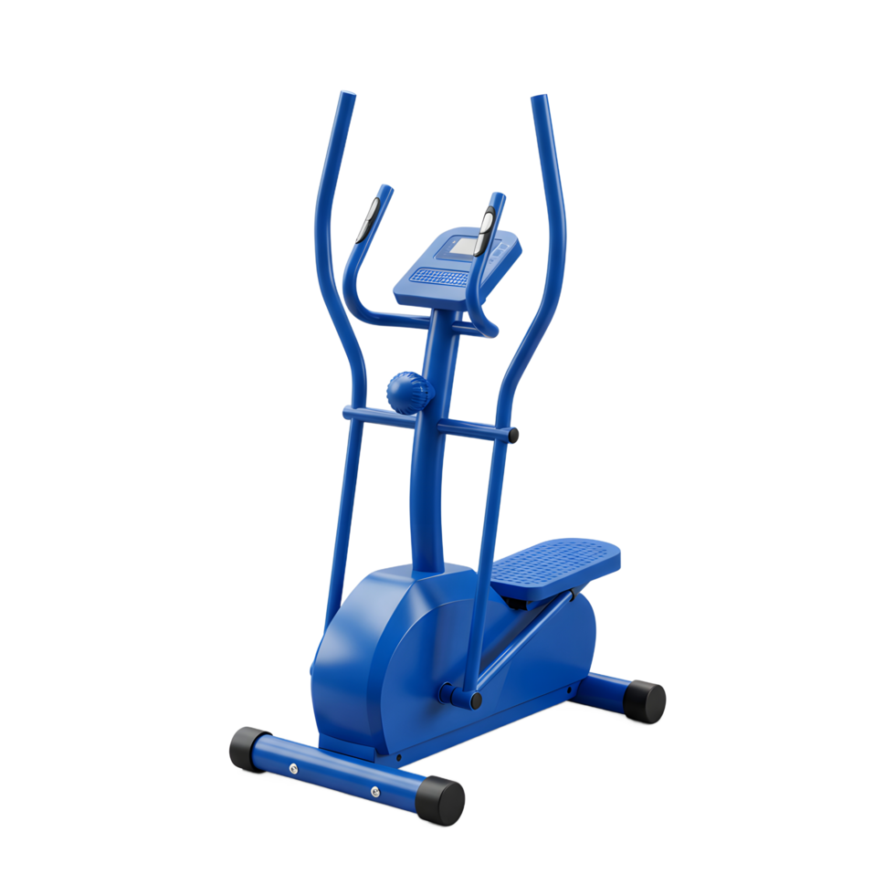 Blue Elliptical Cross Trainer Exercise Machine for Home Gym png