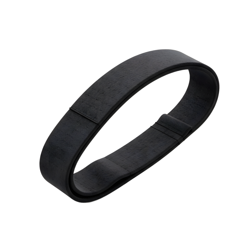 Black Rubber Band Strap Durable Elastic Accessory png