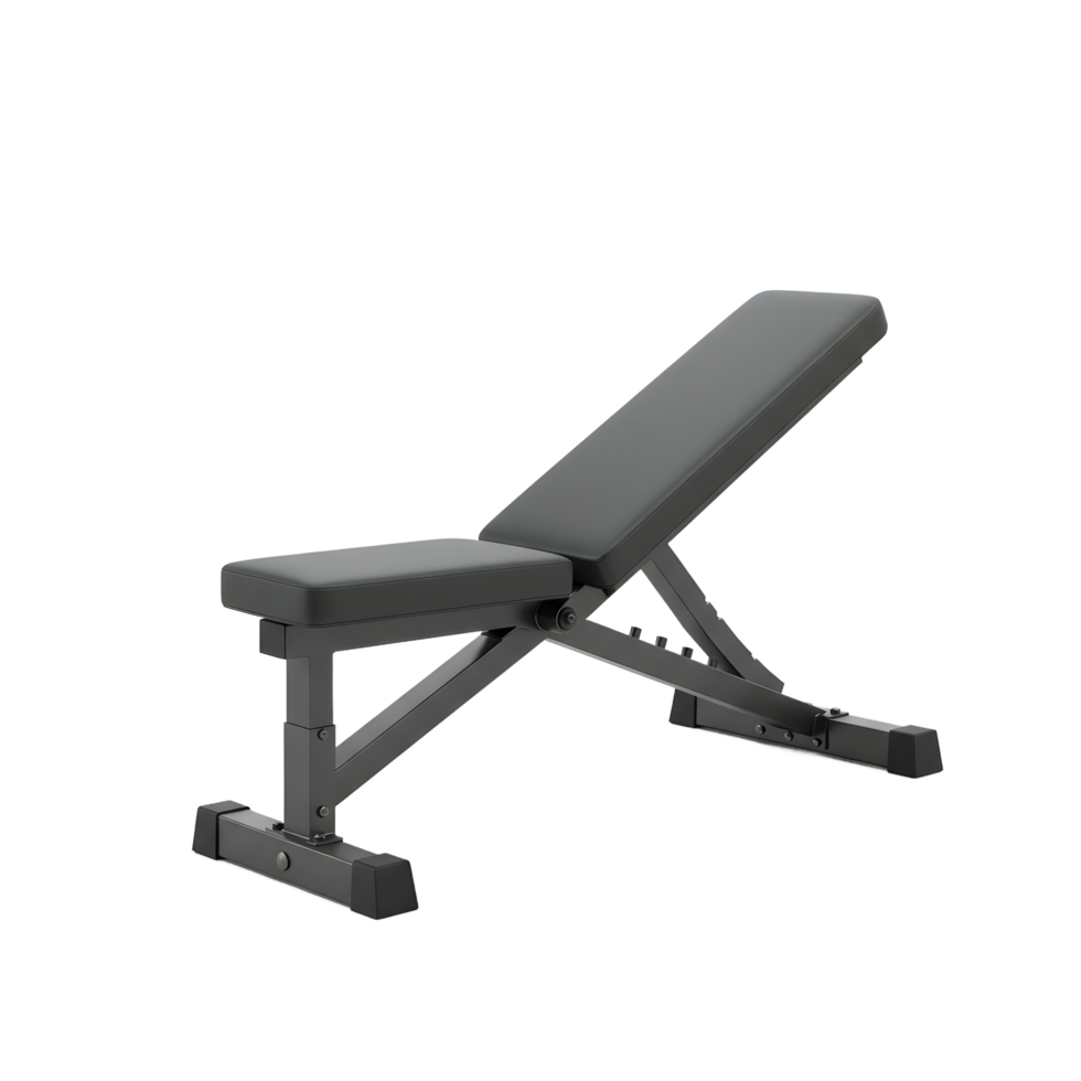 Adjustable Weight Bench for Home Gym Workout with black color png