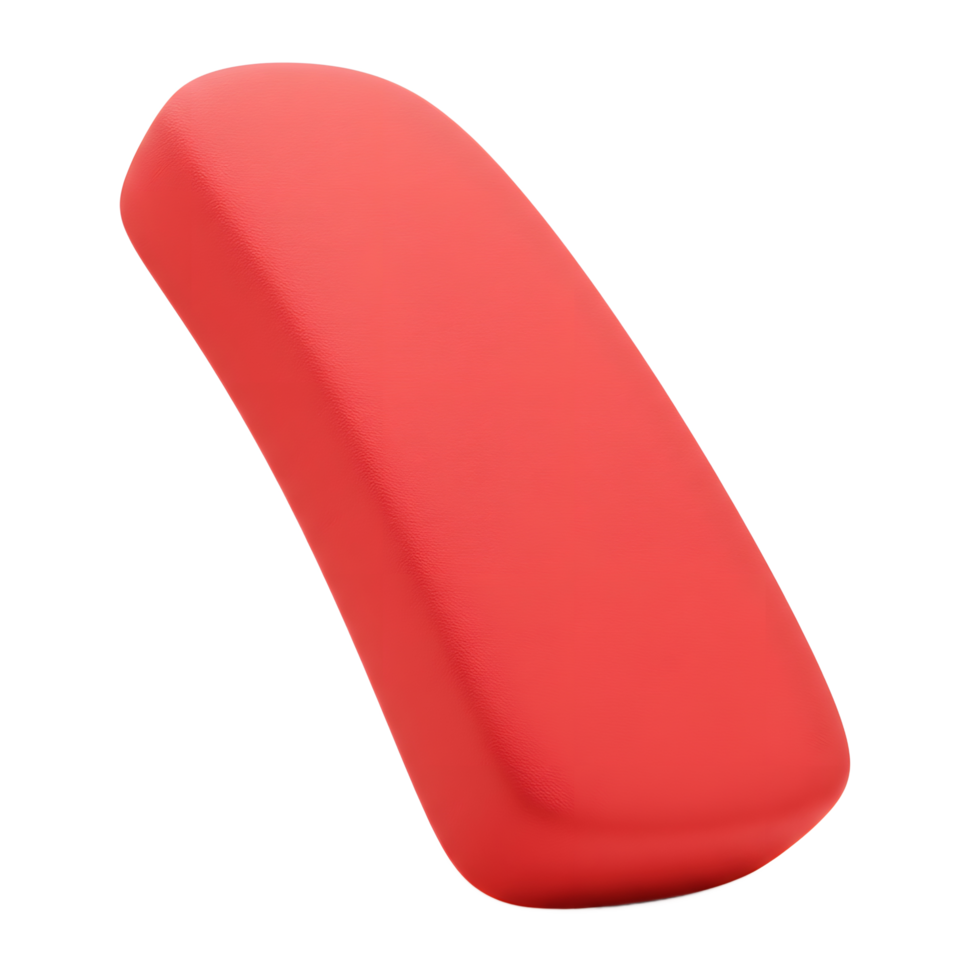 Red Curved Shape 3D Render Product Mockup png