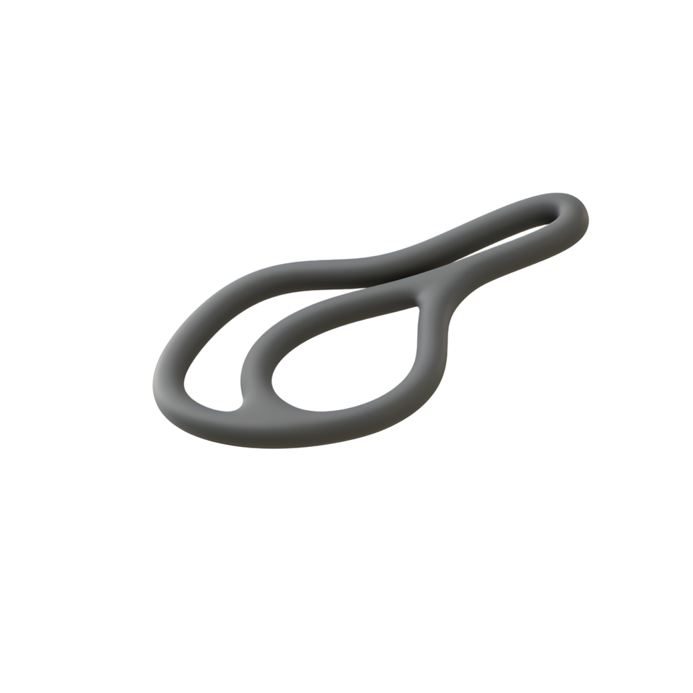 Modern Abstract Gray Object 3D Render png