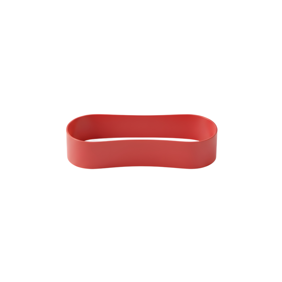 Red Resistance Band for Fitness Exercise Workout png