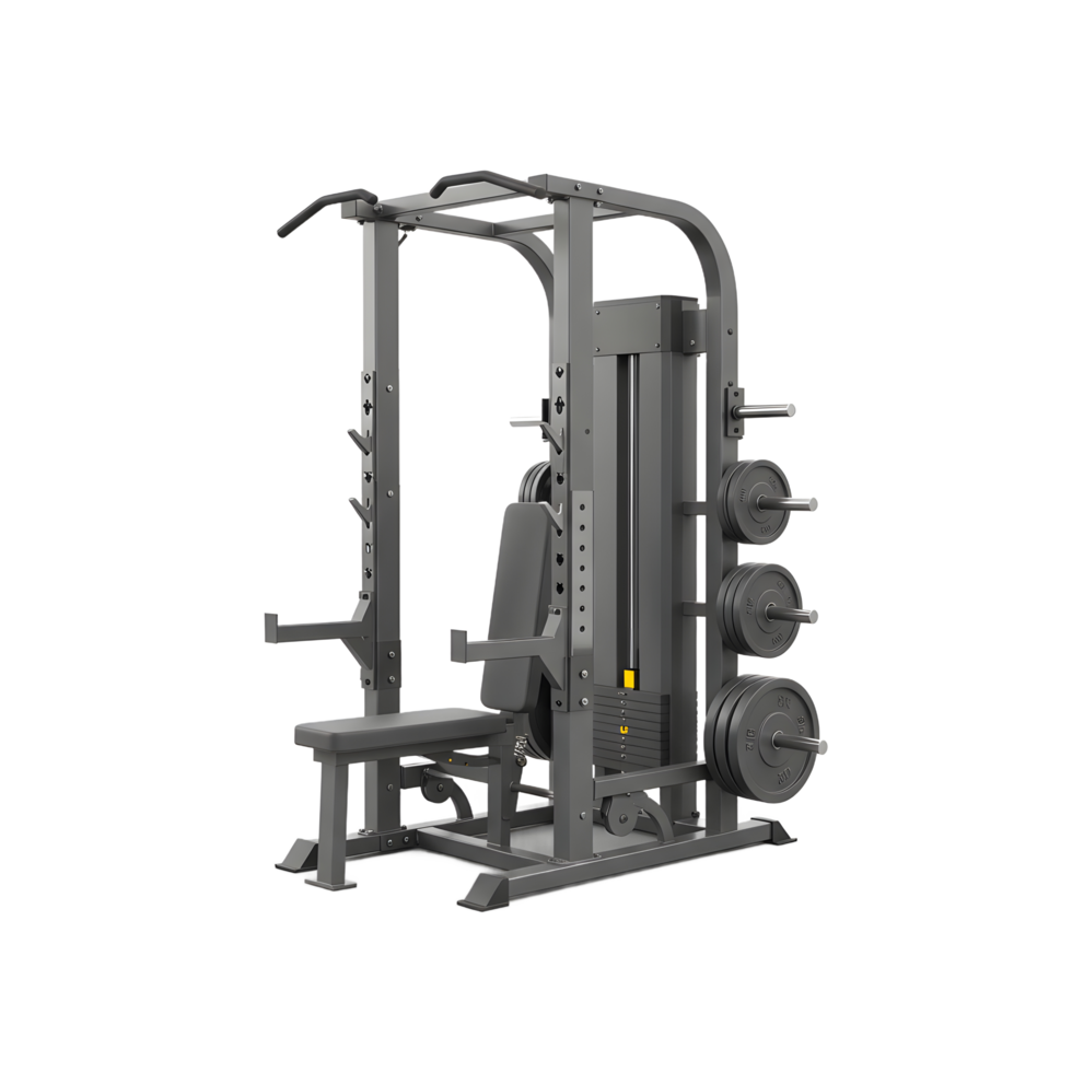 Smith Machine Power Rack for Home Gym Strength Training png