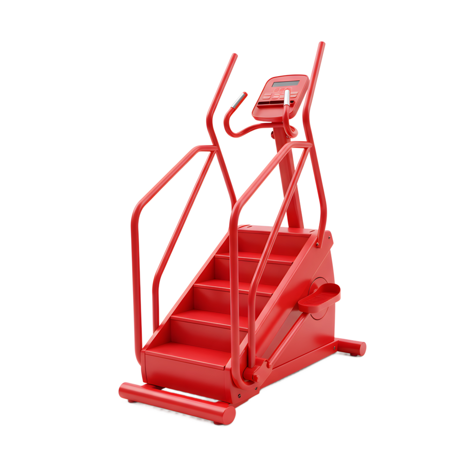 Red Step Climber Fitness Machine for Home Gym png