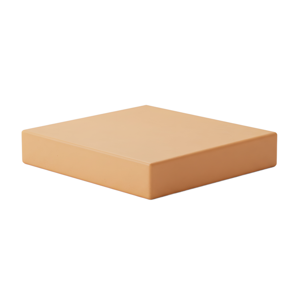 Peach Colored Square Product Display Stand png