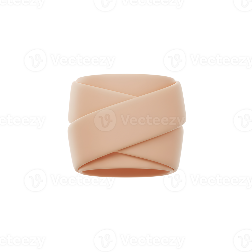 Beige Fabric Bandage 3D Model for Design Projects png