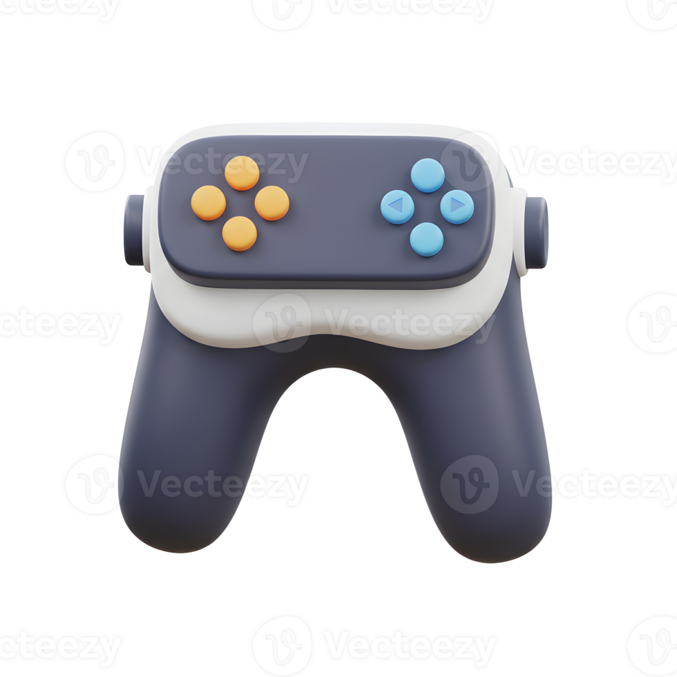 Modern 3D Game Controller Illustration for Gaming and Entertainment Concepts png