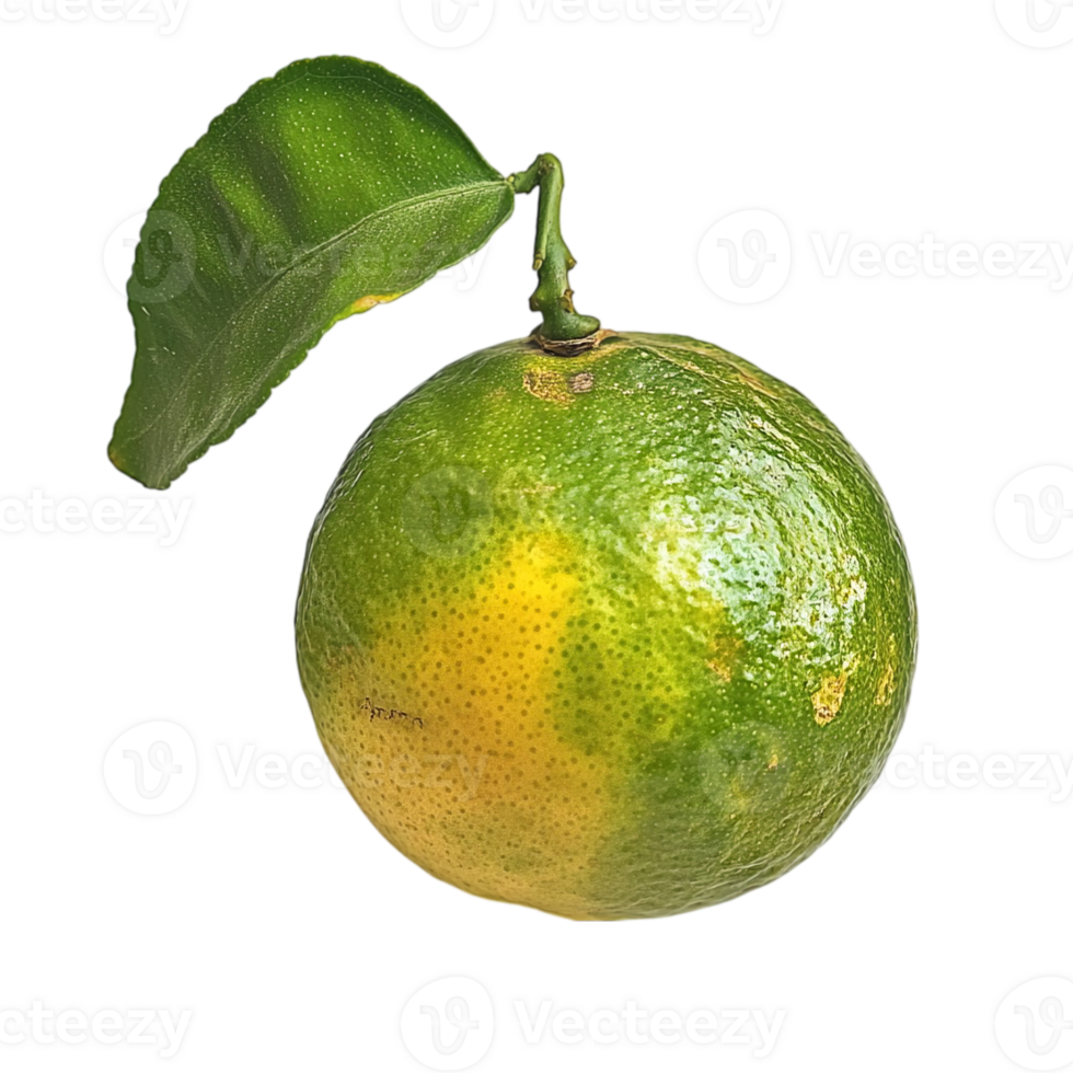 Green Lime Fruit with Leaf Fresh Citrus Food Ripe isolated on transparent background png