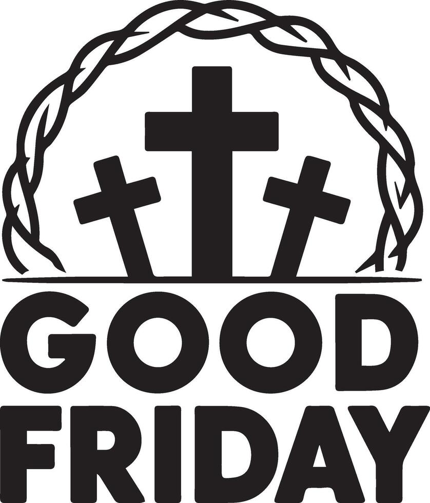 good friday cross clipart illustration vector