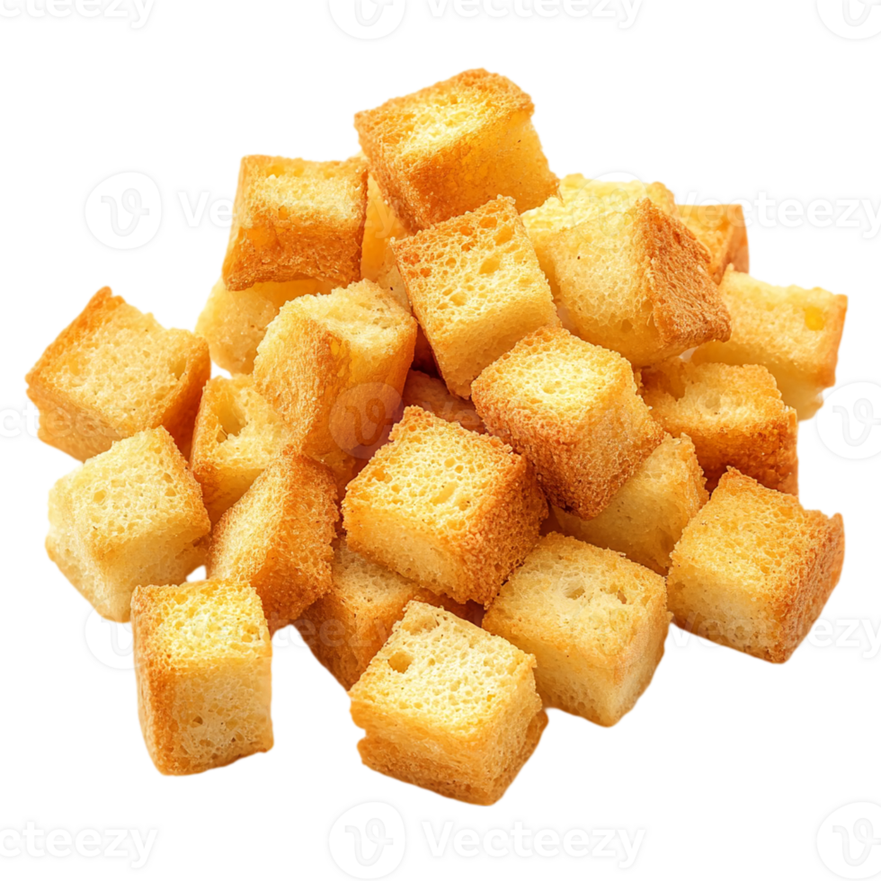 Crispy Croutons Isolated, Perfect for Food Blog, Recipe Websites, and Menu Design png