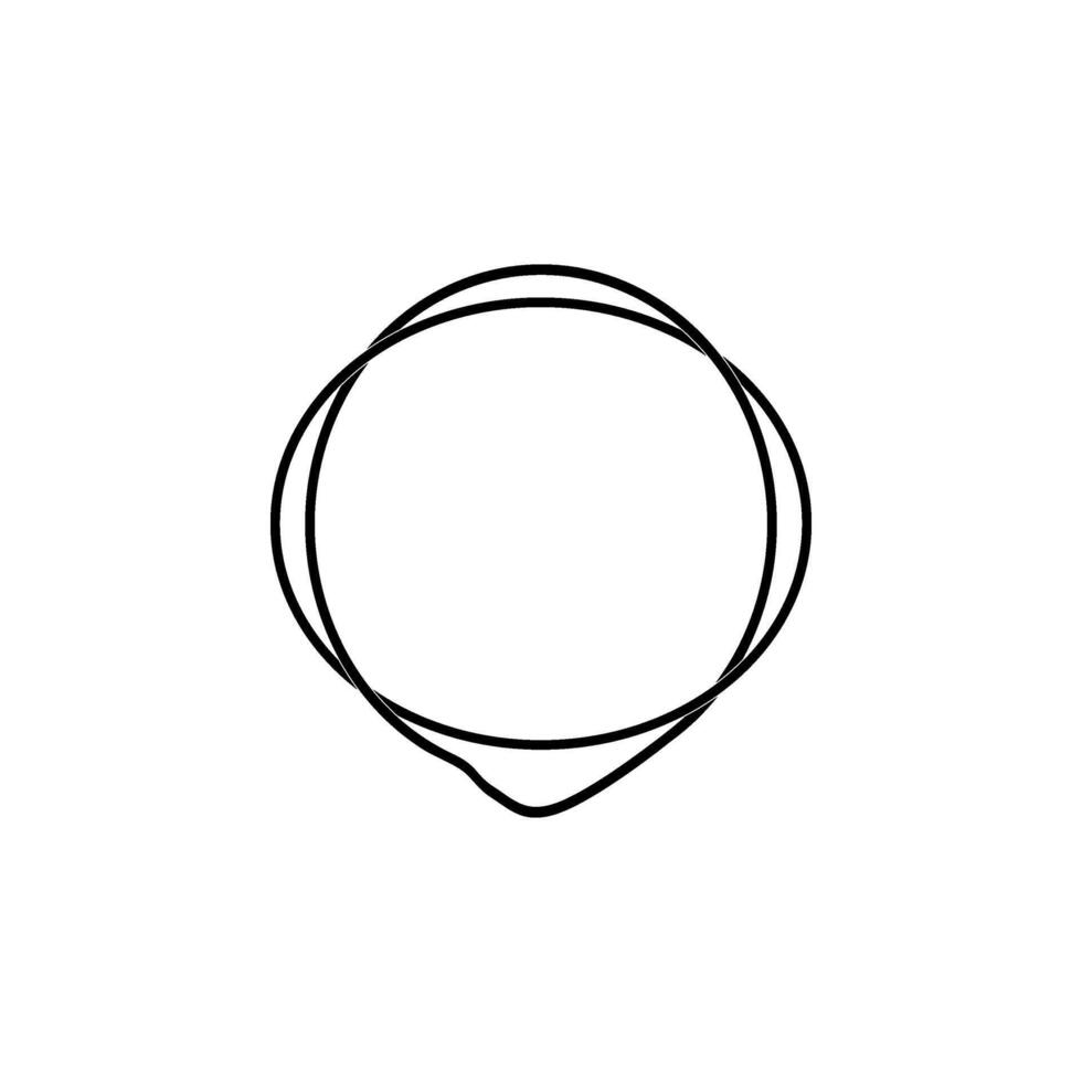 Artistic Round Lines, Weaving Style, can use for Logo, Apps, Website, Contemporary Ornate, Frame Work, Copyspace, Icon, Symbol, Cover or Graphic Design Element. Flat and Editable vector