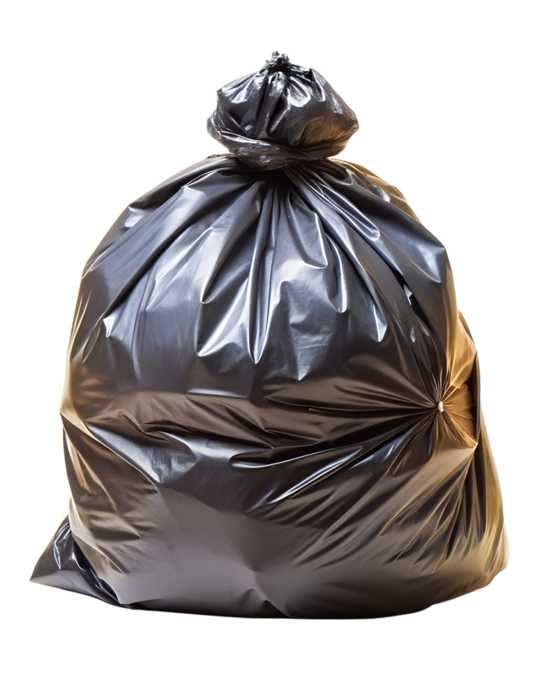 close up of a plastic bag for trash waste png