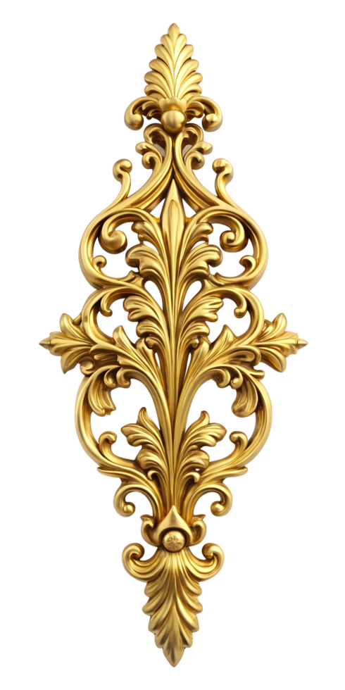 golden ornament elements png