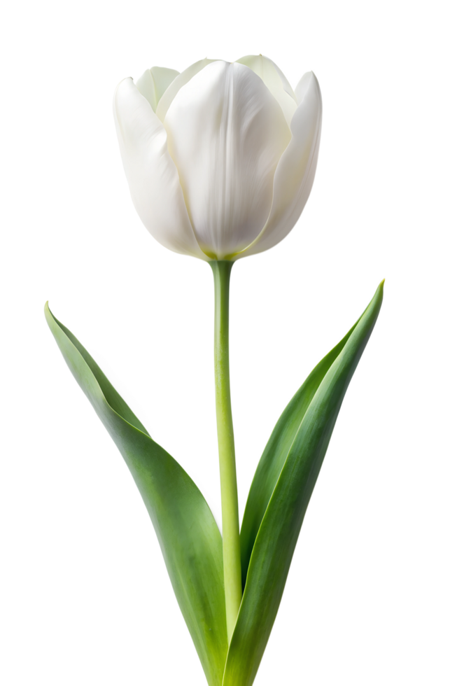 White tulip flower png