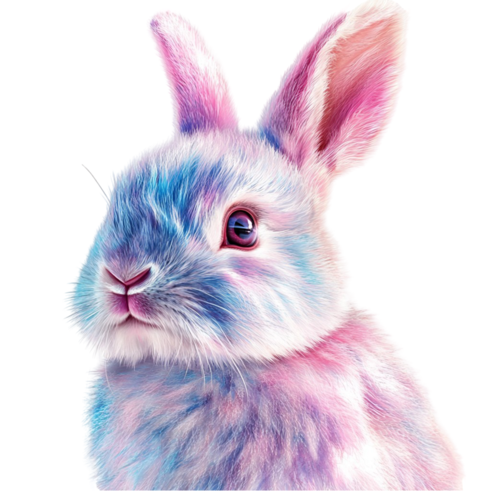 Cute Bunny Shiny Easter Holiday Pet Transparent Background png