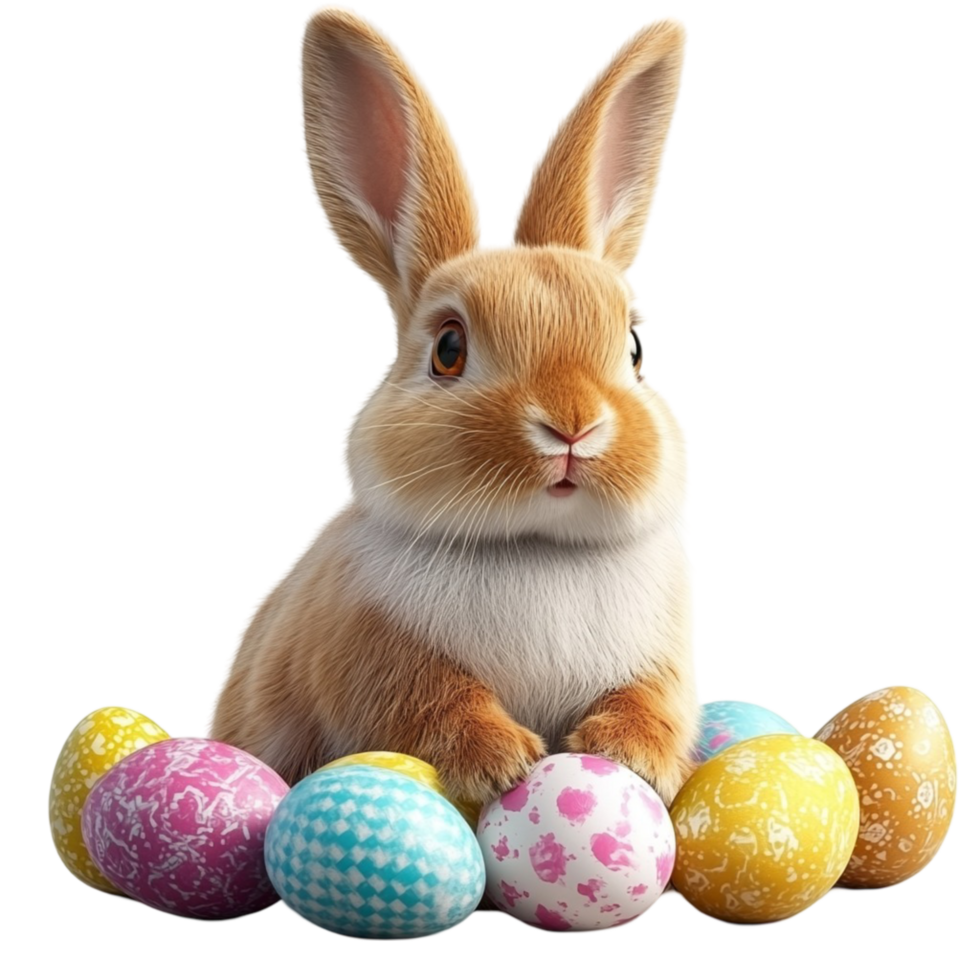 Lovely Baby Bunny Rabbit Hopping On Transparent Background png