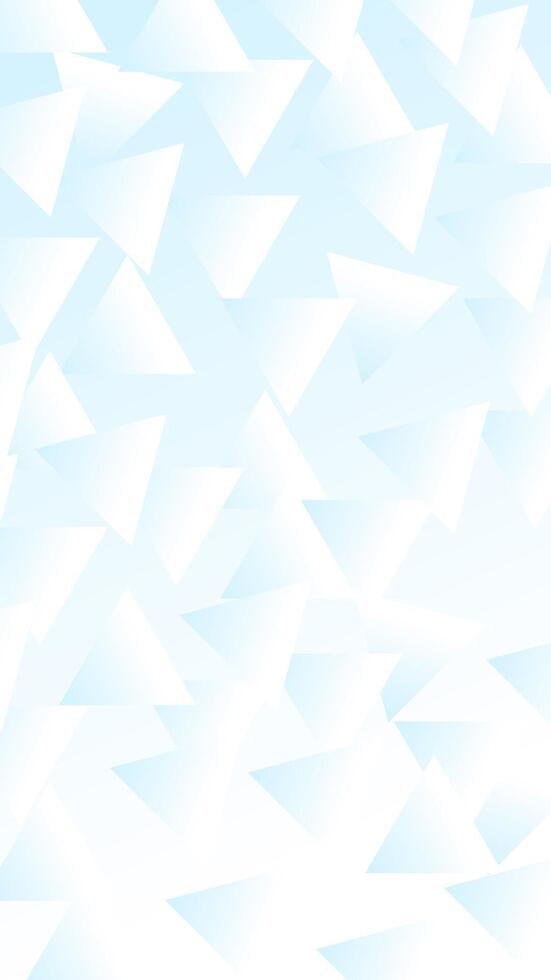 Gradient light blue clean vertical background with triangular geometric ornament. illustration. Suitable for wallpapers, presentations, web, etc. vector