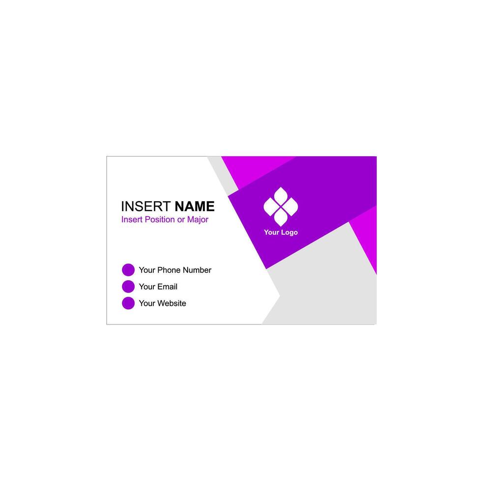 Business card design template for your company vector
