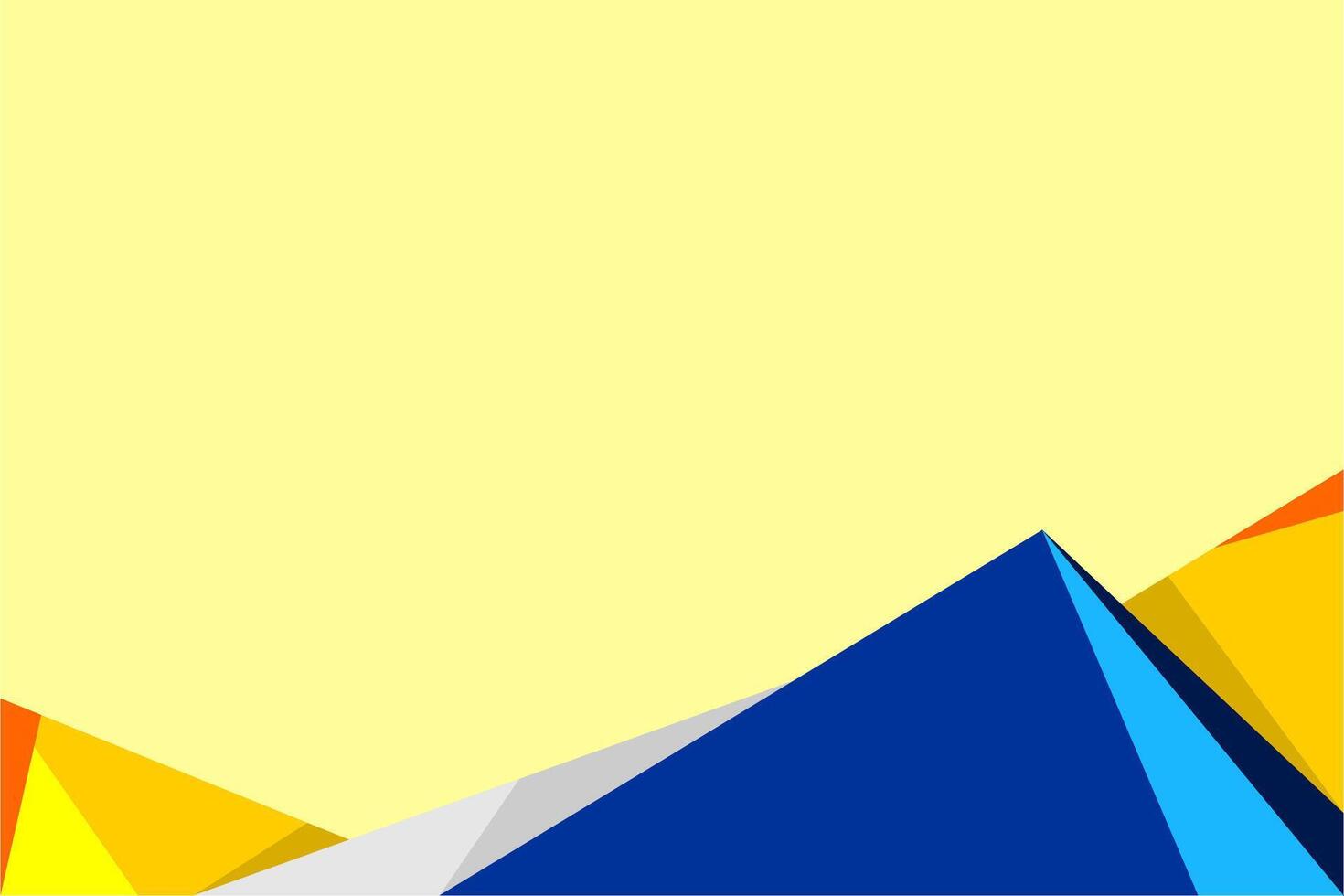 Yellow and blue polygonal abstract background vector
