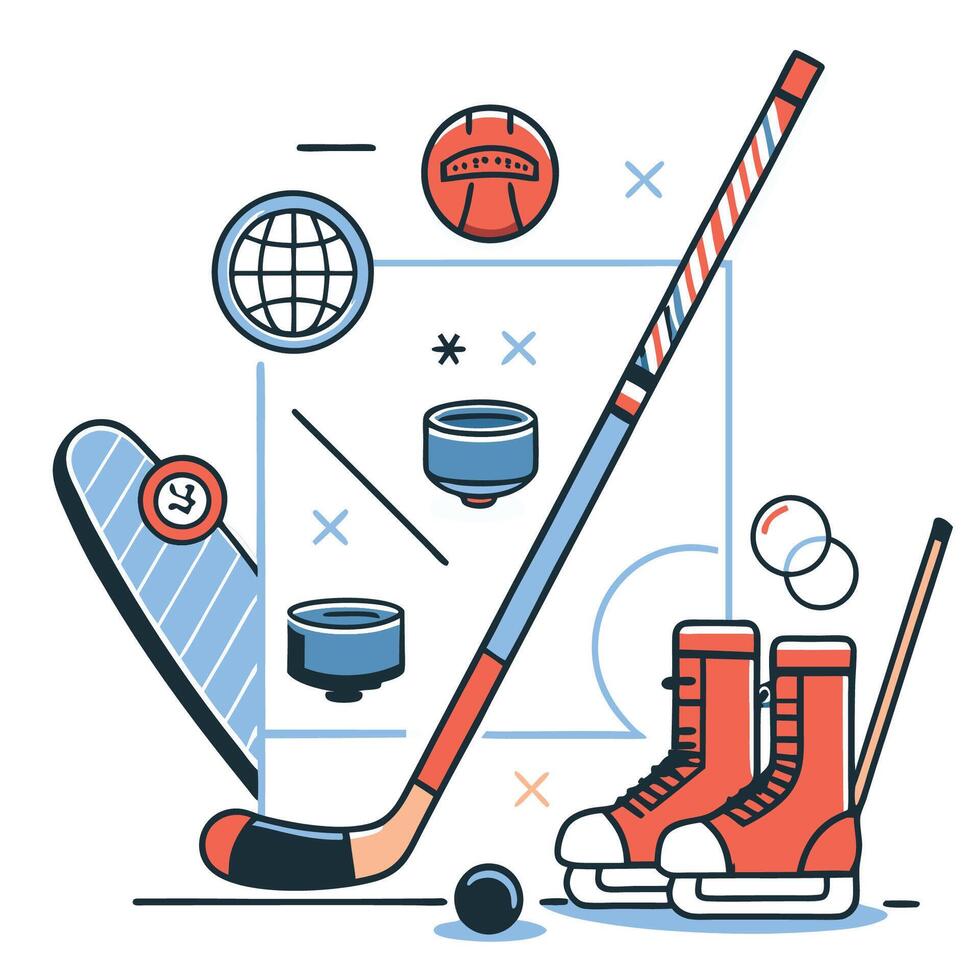 Visualizing the Hockey Stick Concept A Graphical Representation of Exponential Growth vector