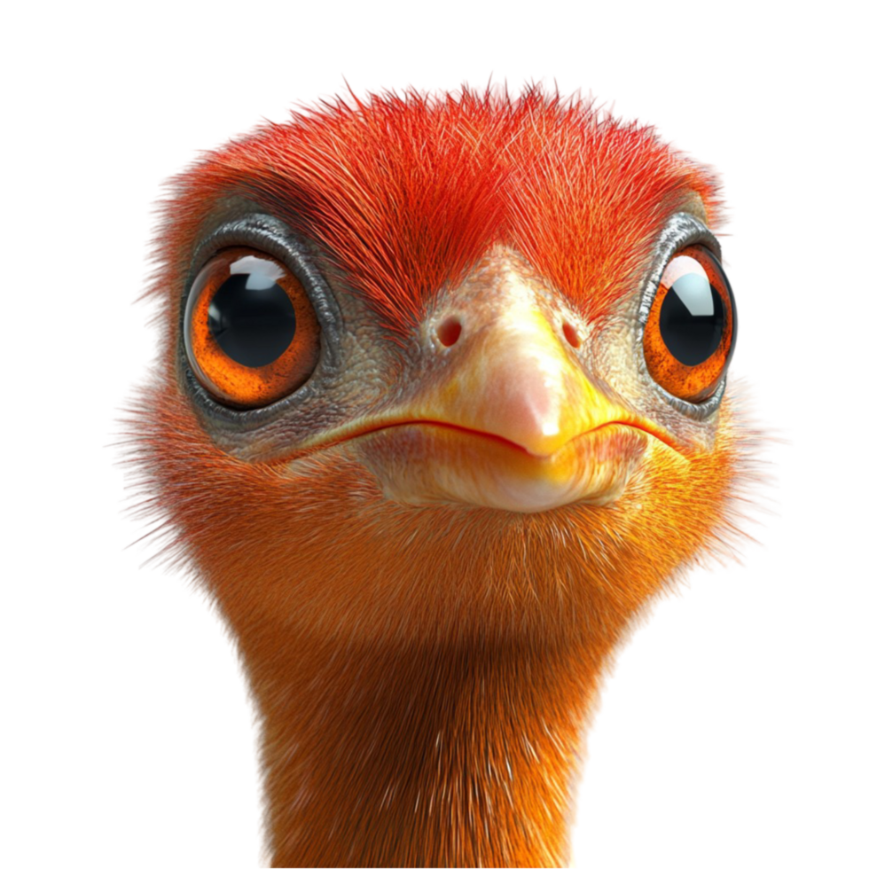 Realistic Ostrich Transparent Background png
