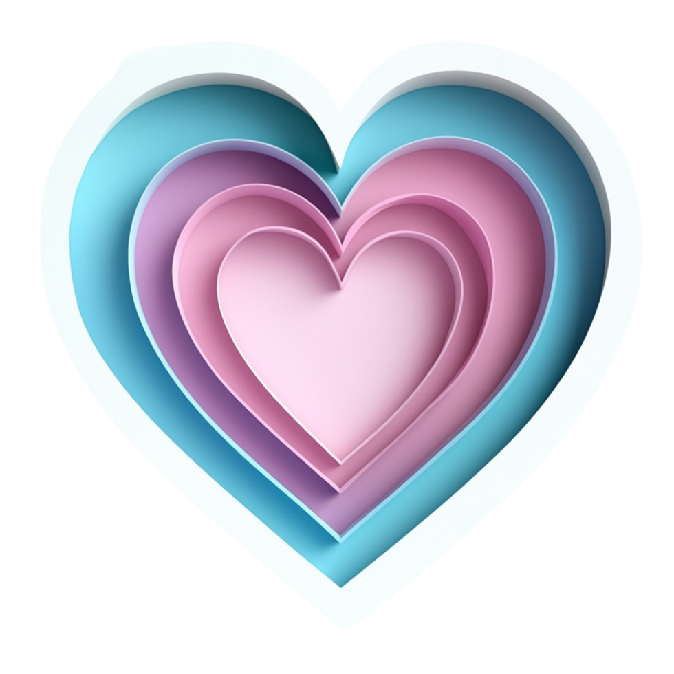 Handmade Paper Heart Transparent Background png