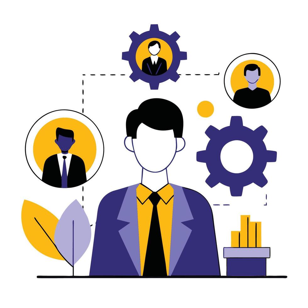 Comprehensive Illustration of Modern Human Resources Concepts and Practices vector