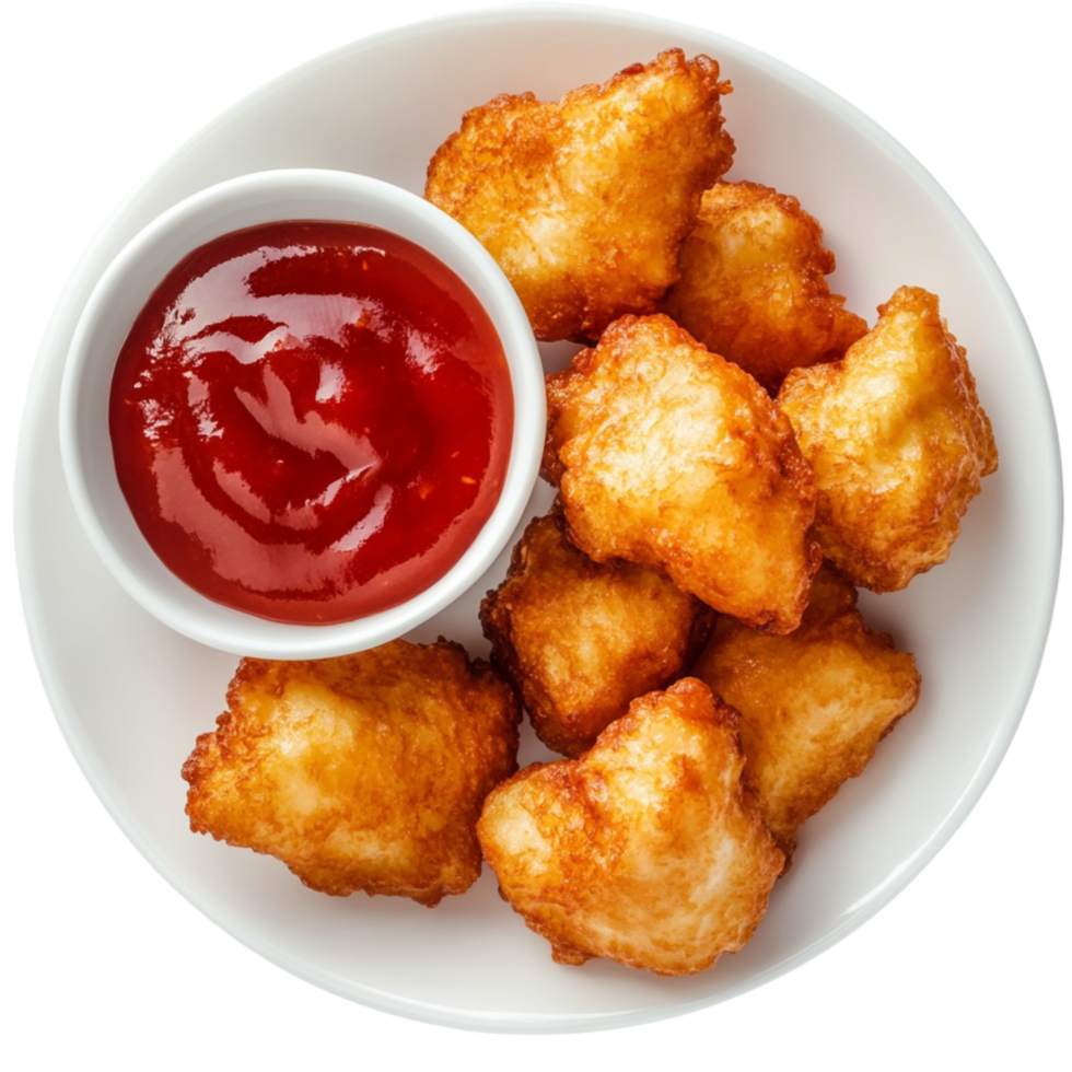 Chicken Nuggets With Ketchup Transparent Background png