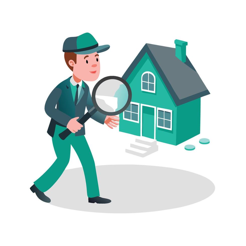 House Hunting Embarking on the Search for the Dream Home vector