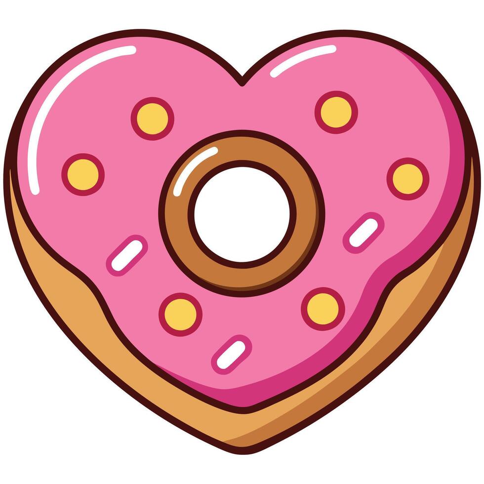 Floating Sugary Bakery Treat with Sprinkles vector